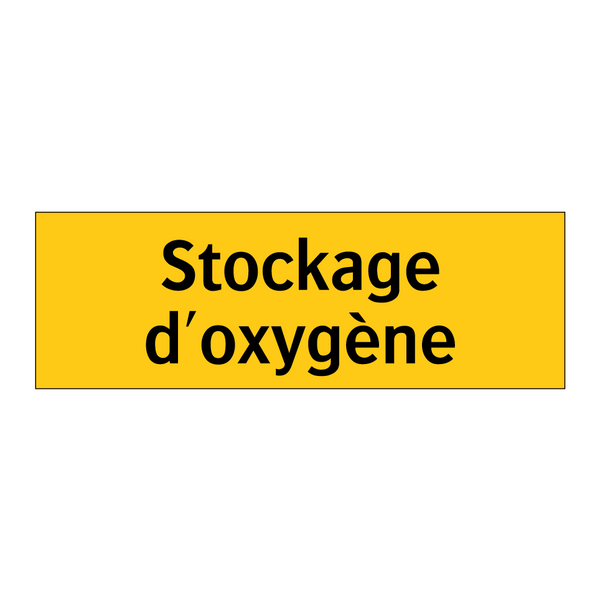 Stockage d'oxygène