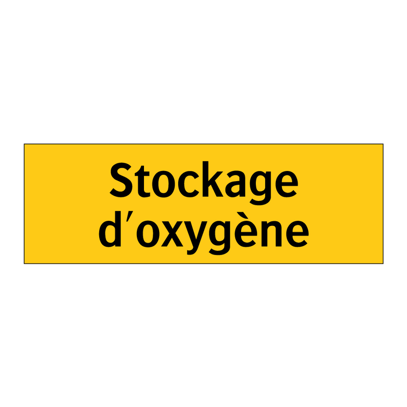 Stockage d'oxygène