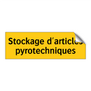 Stockage d'articles pyrotechniques