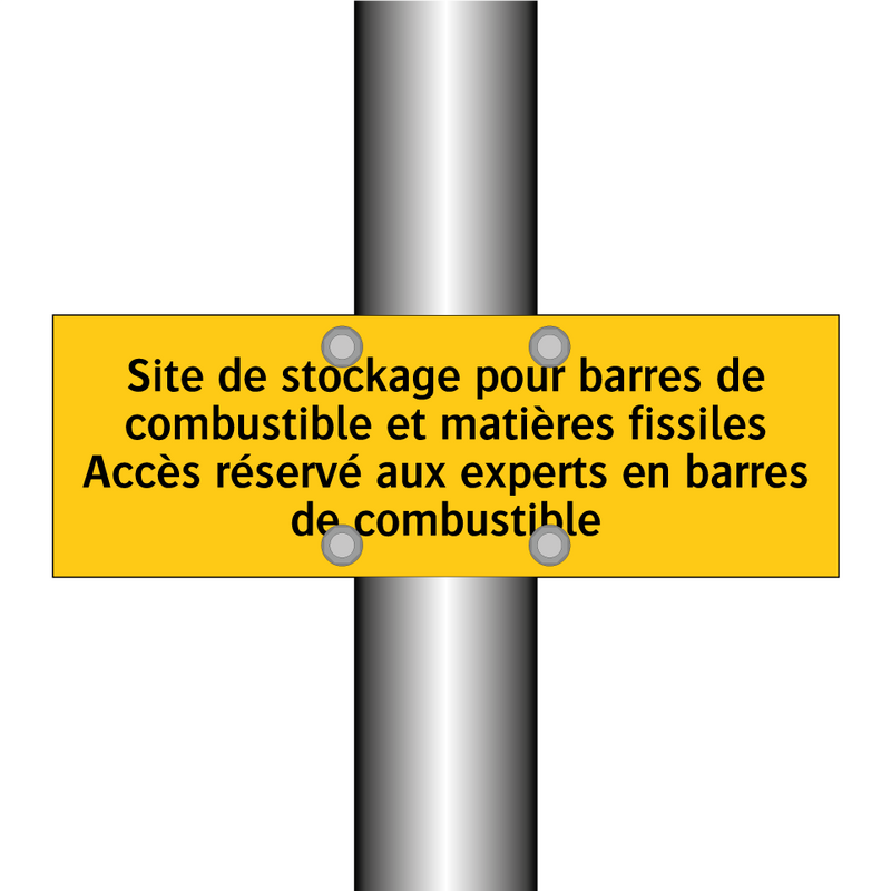 Site de stockage pour barres de combustible et matières fissiles Accès réservé aux experts en barres de combustible