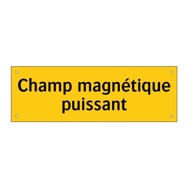 Champ magnétique puissant