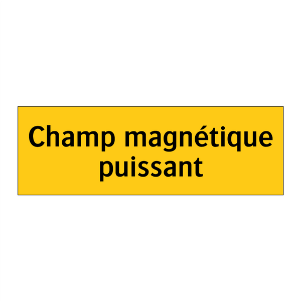 Champ magnétique puissant