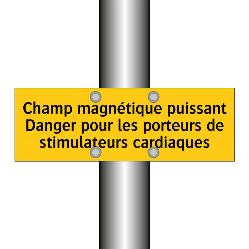 Champ magnétique puissant Danger pour les porteurs de stimulateurs cardiaques