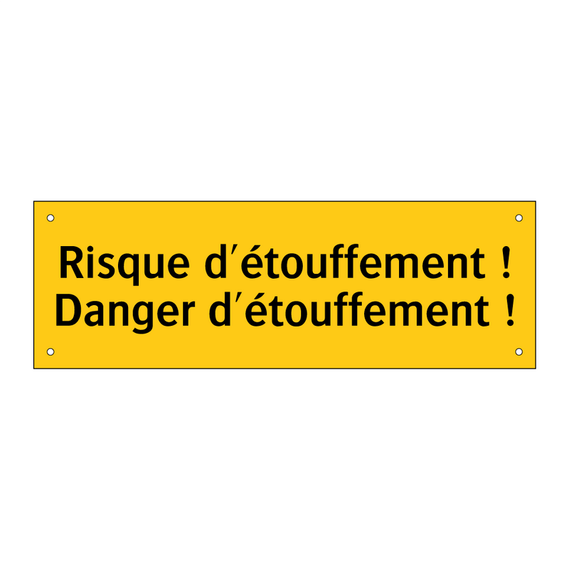 Risque d'étouffement ! Danger d'étouffement !