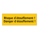 Risque d'étouffement ! Danger d'étouffement !