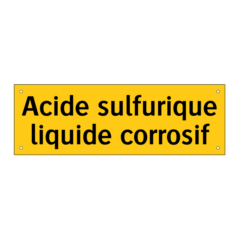 Acide sulfurique liquide corrosif
