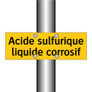 Acide sulfurique liquide corrosif