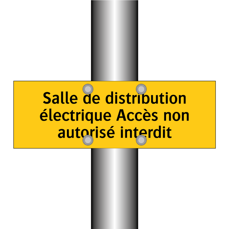Salle de distribution électrique Accès non autorisé interdit