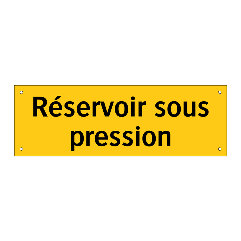 Réservoir sous pression