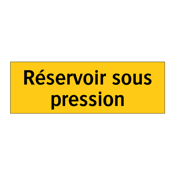 Réservoir sous pression