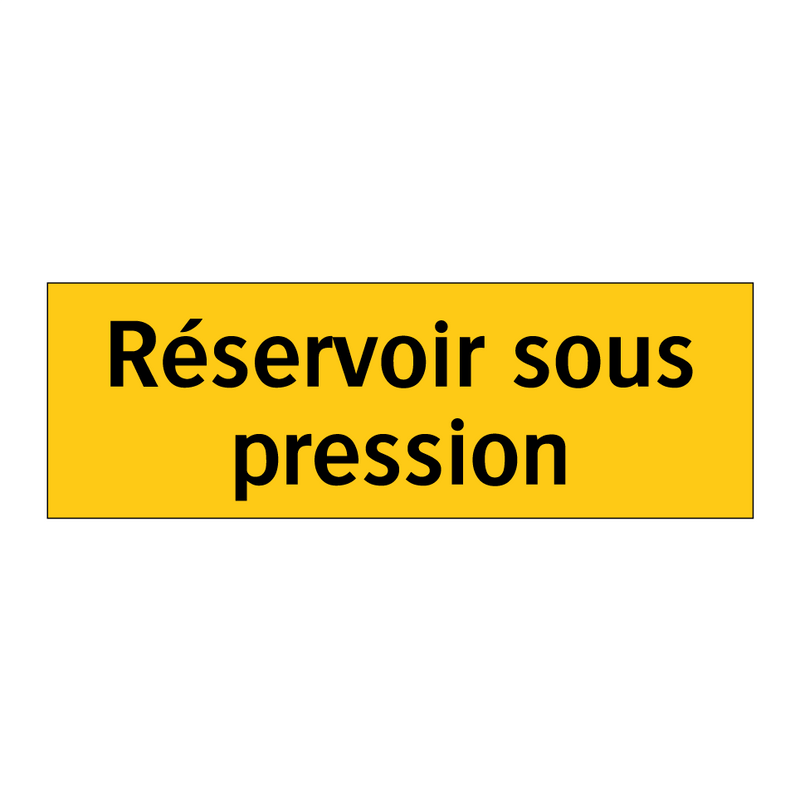 Réservoir sous pression