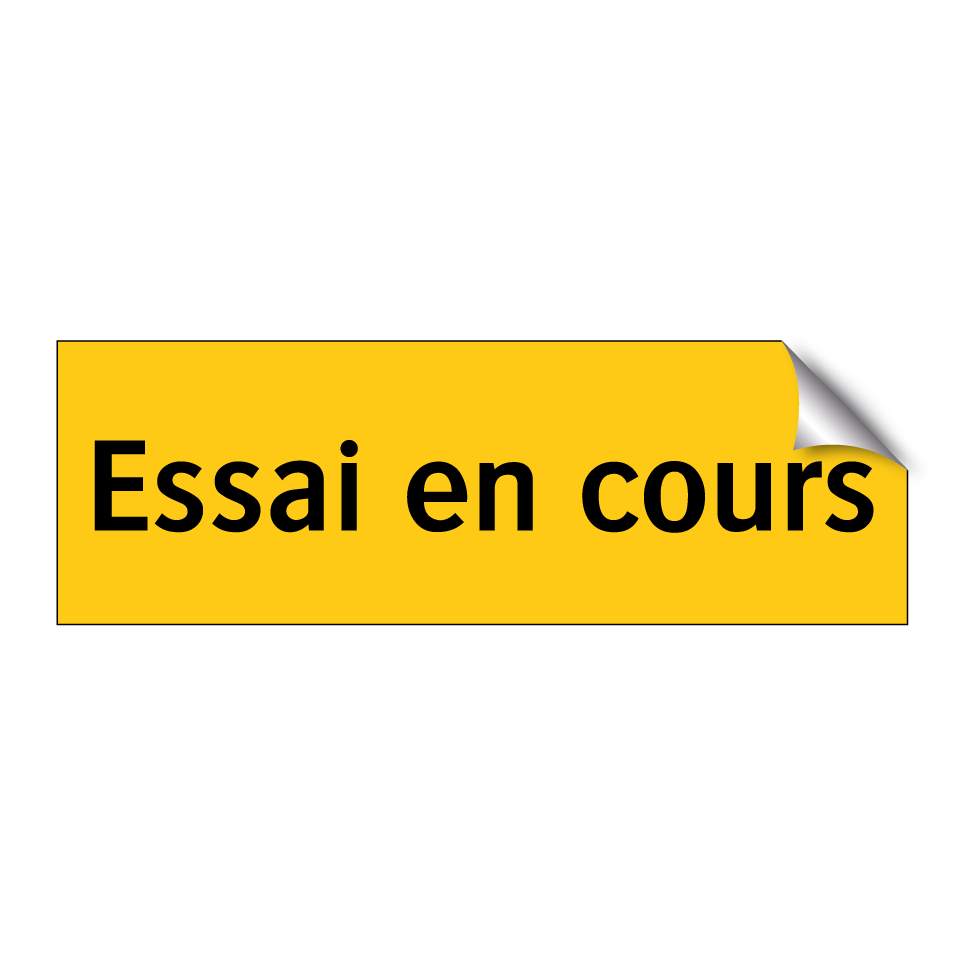 Essai en cours