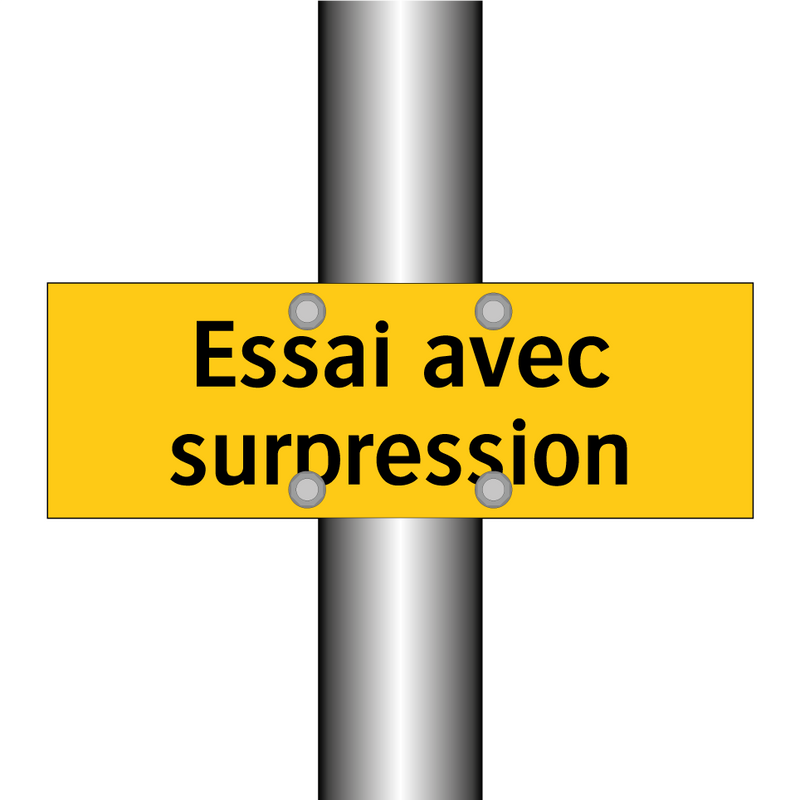 Essai avec surpression