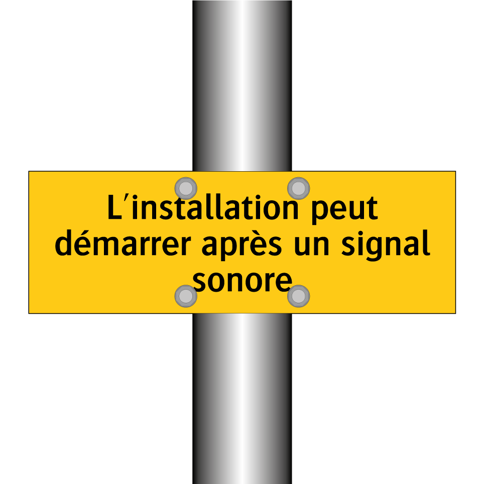 L'installation peut démarrer après un signal sonore