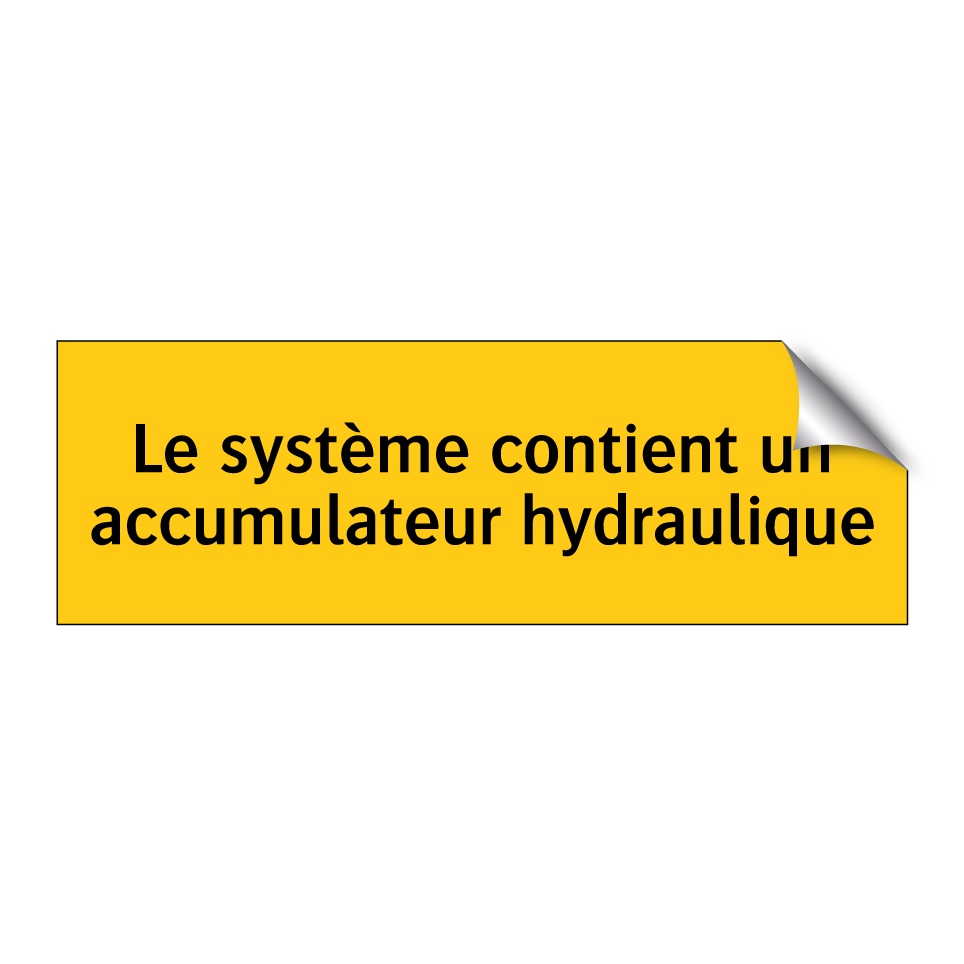 Le système contient un accumulateur hydraulique