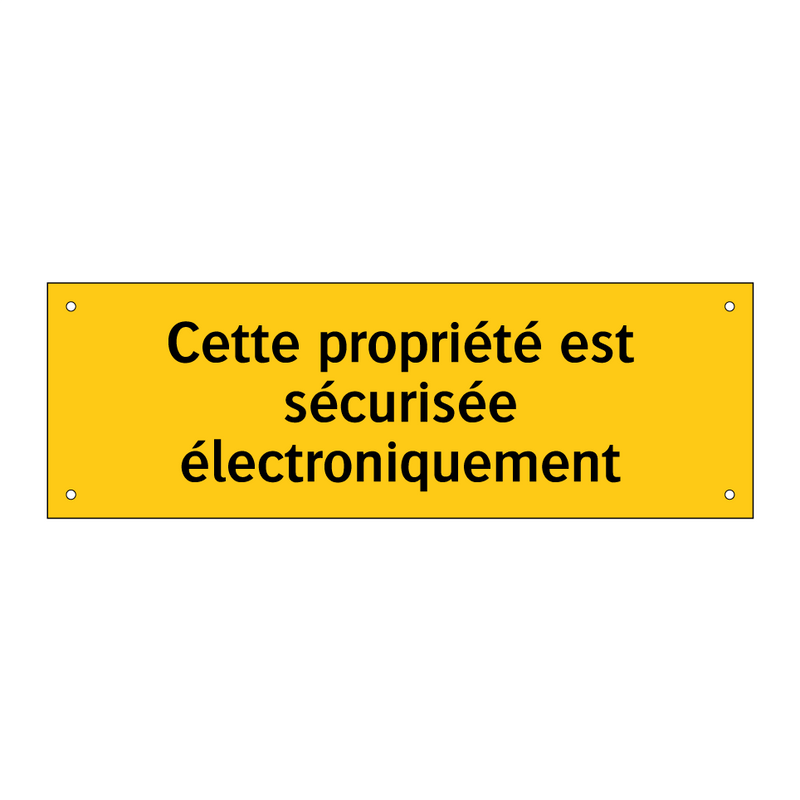 Cette propriété est sécurisée électroniquement