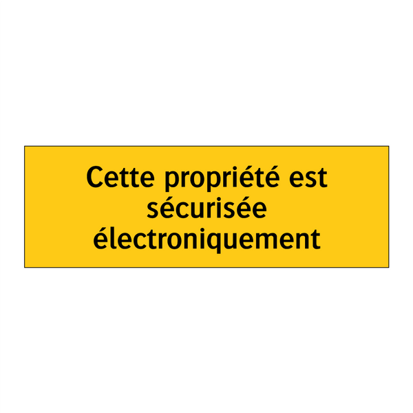 Cette propriété est sécurisée électroniquement