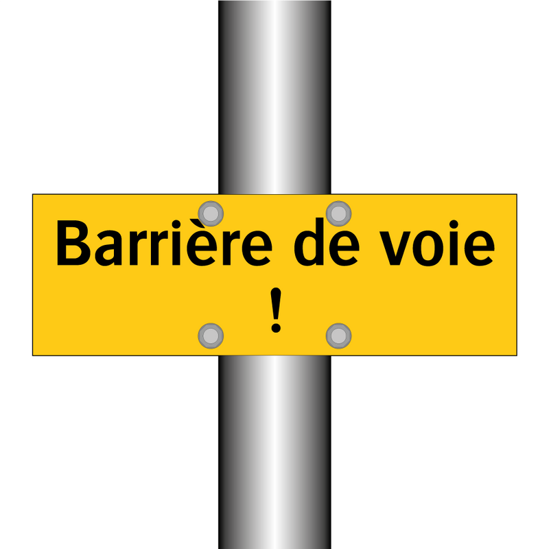 Barrière de voie !