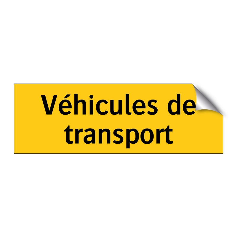Véhicules de transport