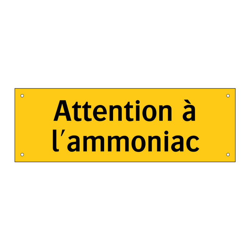 Attention à l'ammoniac