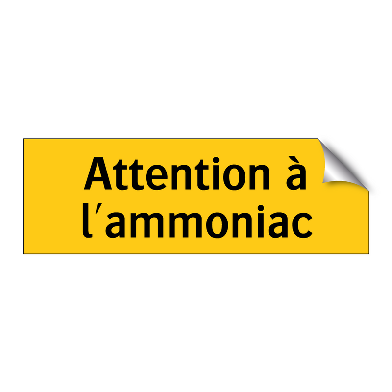 Attention à l'ammoniac