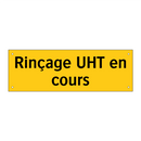 Rinçage UHT en cours
