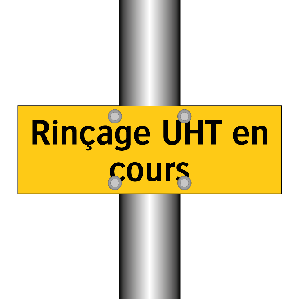 Rinçage UHT en cours