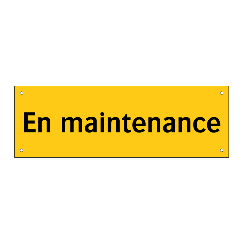 En maintenance