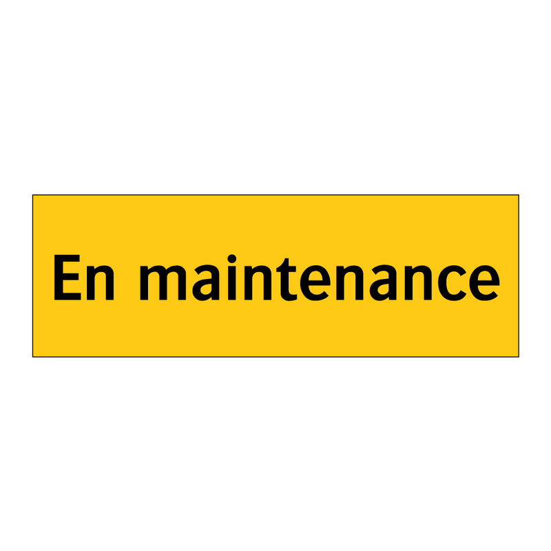En maintenance