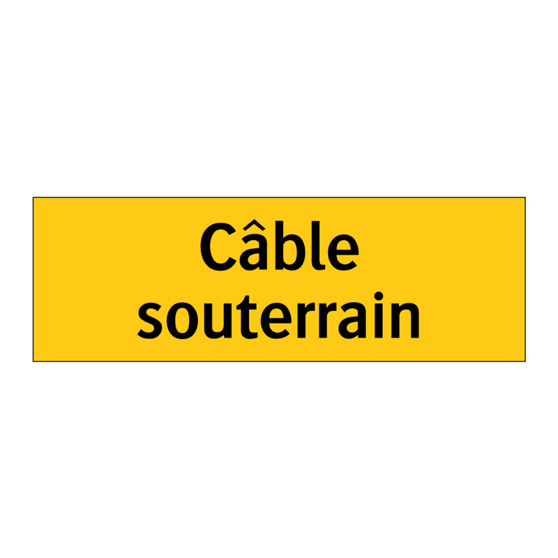 Câble souterrain