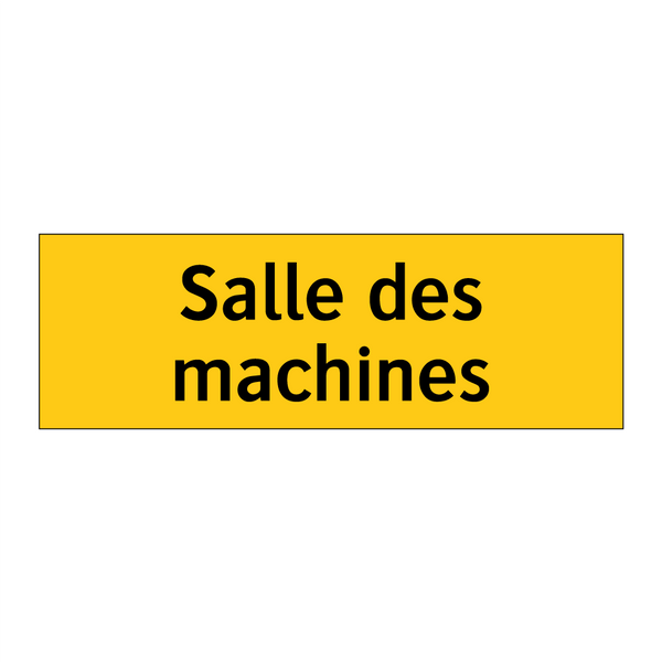 Salle des machines