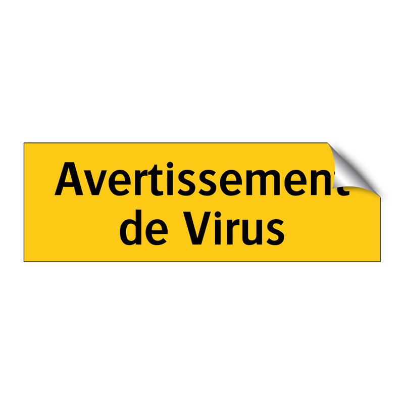 Avertissement de Virus