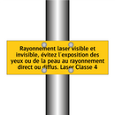 Rayonnement laser visible et invisible, évitez l'exposition des yeux ou de la peau au rayonnement direct ou diffus. Laser Classe 4