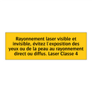 Rayonnement laser visible et invisible, évitez l'exposition des yeux ou de la peau au rayonnement direct ou diffus. Laser Classe 4