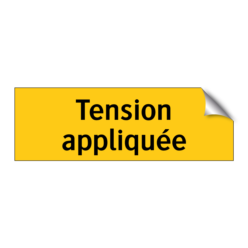 Tension appliquée