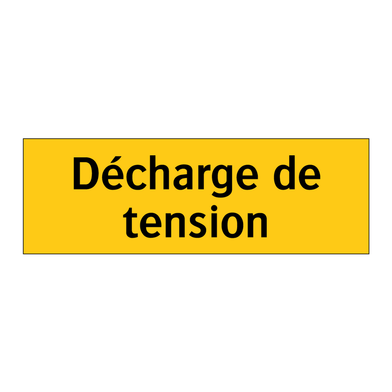 Décharge de tension