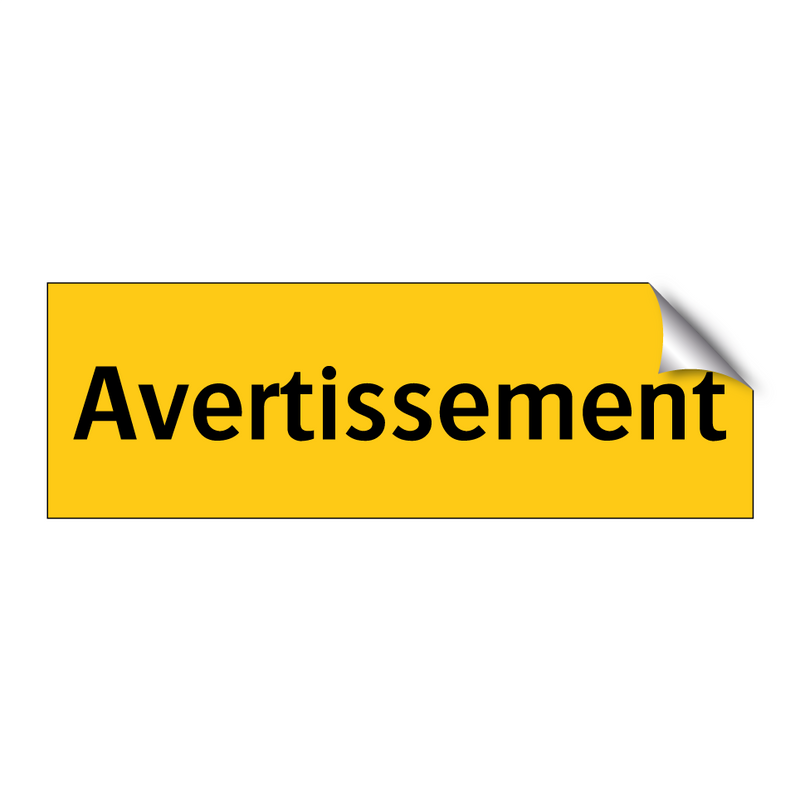 Avertissement