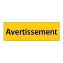 Avertissement