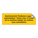 Avertissement Tondeuse à gazon automatique ! Tenez-vous à l'écart de la machine Gardez les enfants sous surveillance