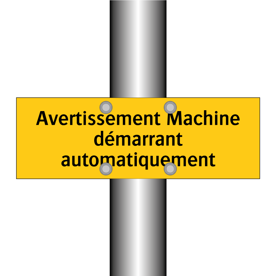 Avertissement Machine démarrant automatiquement
