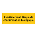 Avertissement Risque de contamination biologique