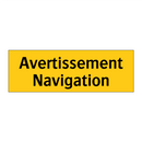 Avertissement Navigation