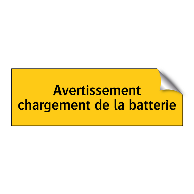 Avertissement chargement de la batterie