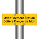 Avertissement Érosion Côtière Danger de Mort