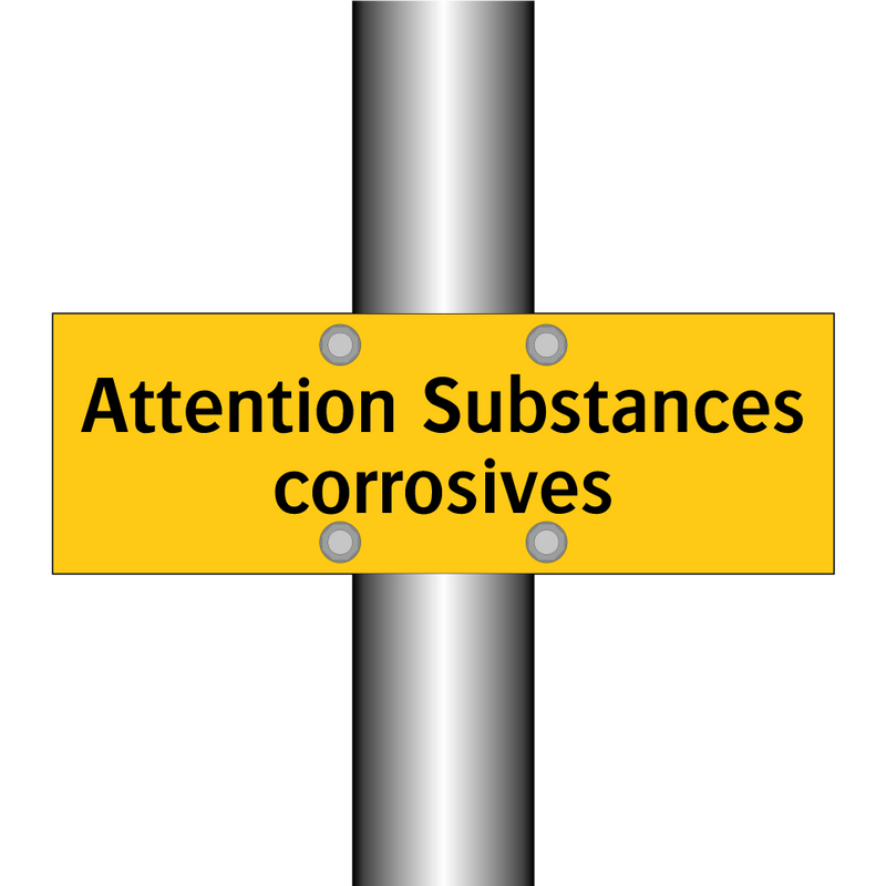 Attention Substances corrosives