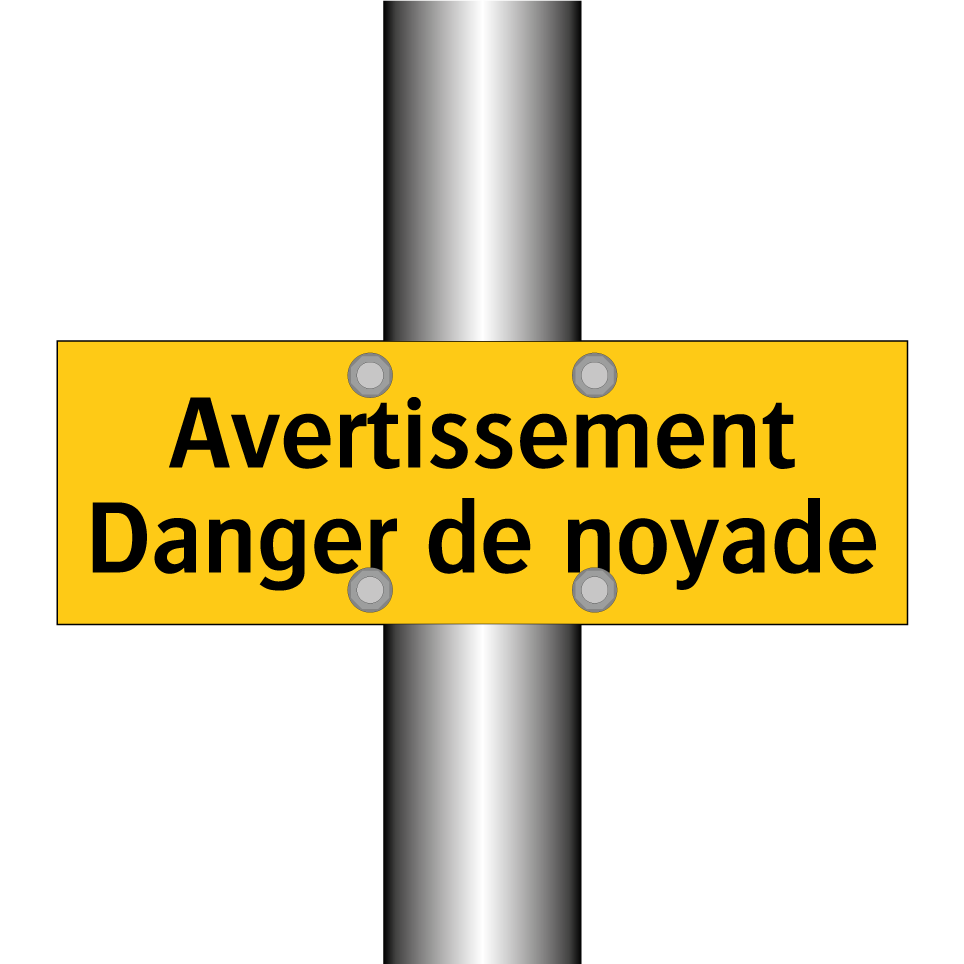 Avertissement Danger de noyade