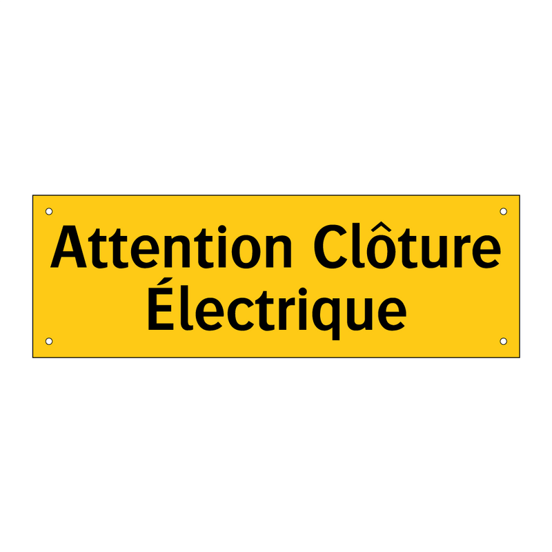 Attention Clôture Électrique