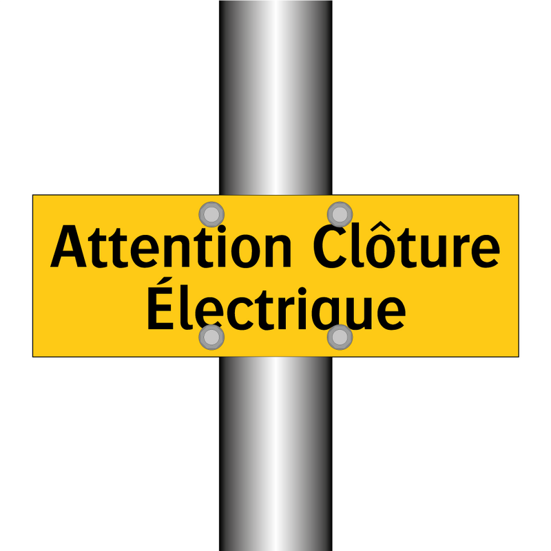 Attention Clôture Électrique