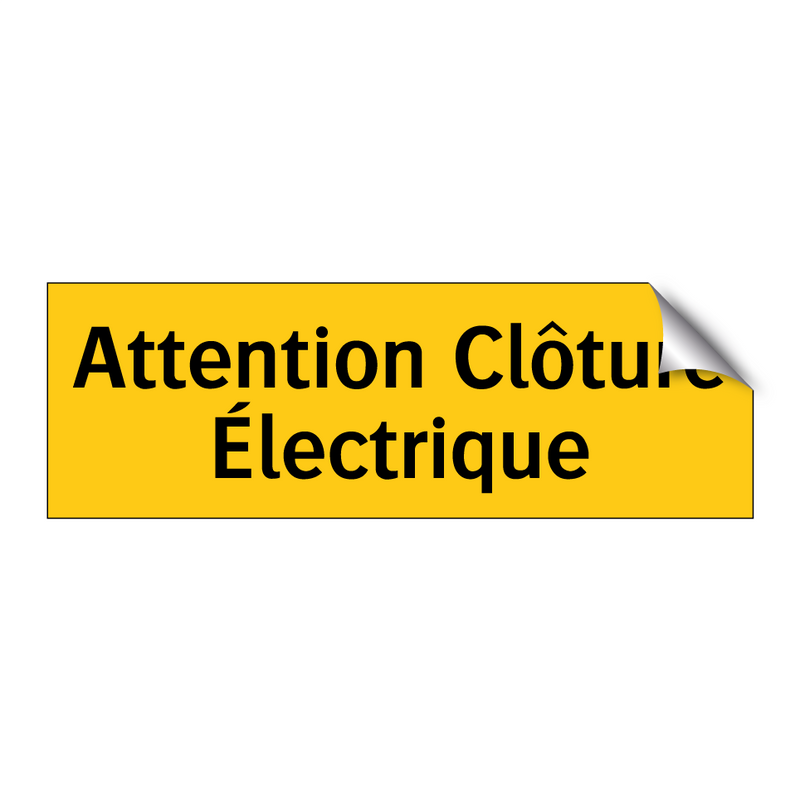 Attention Clôture Électrique