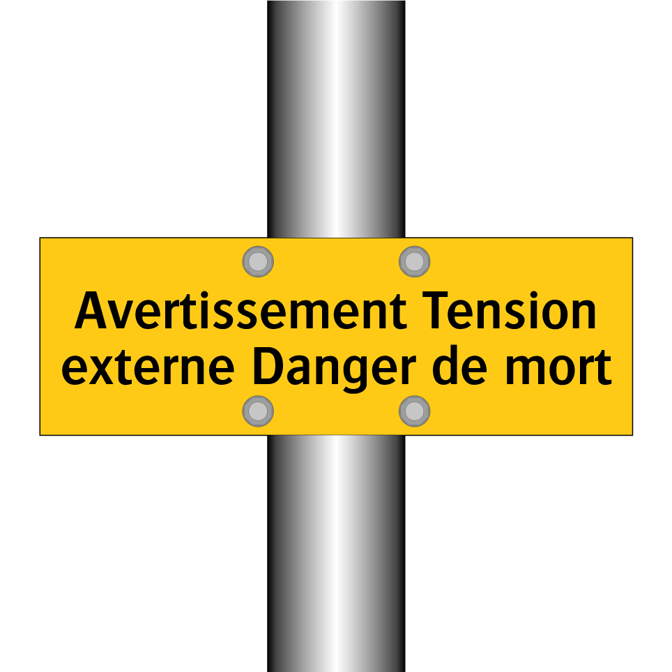 Avertissement Tension externe Danger de mort